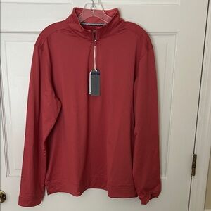 Southern Tide Coral Quarter-Zip Pullover